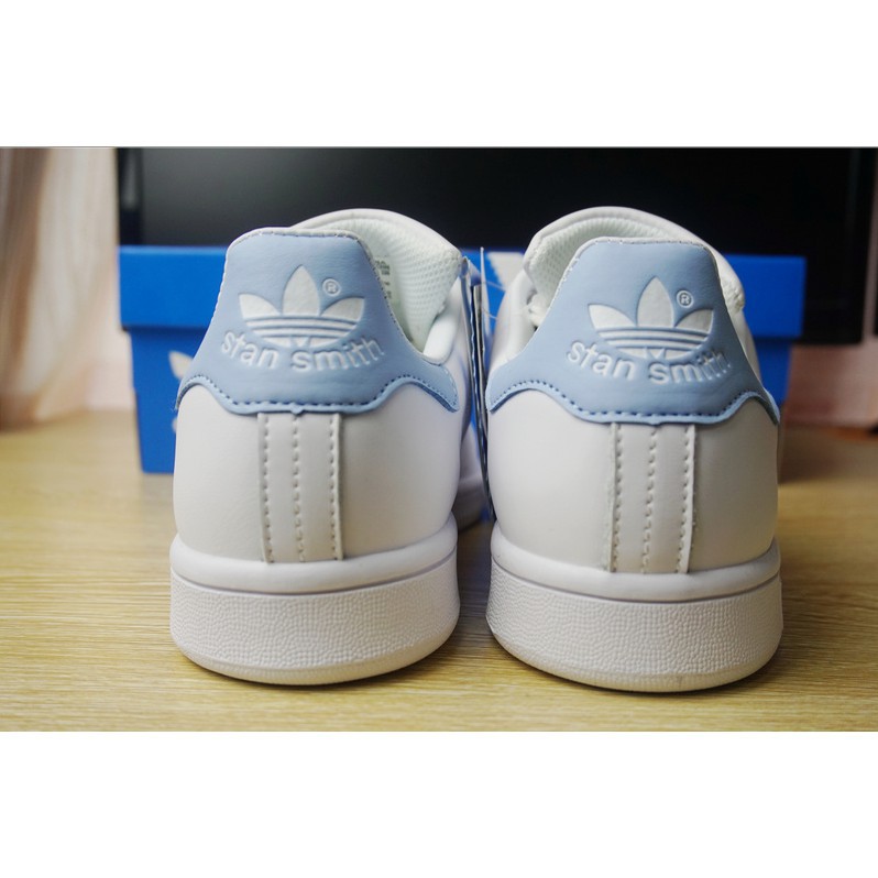 Giày Adidas Stan Smith trắng gót xanh ngọc (shat sale off)