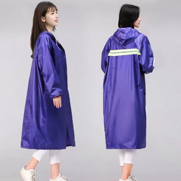 Thời trang áo mưa dài một mảnh mưa bão toàn thân nam nữ tất cả ngoài trời đi bộ đường dài áo gió áo khoác cưỡi poncho6.14