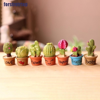 【FSTTTOP】5Pcs Miniature Succulent Plant In Pot For Dollhouse Furniture Decorat