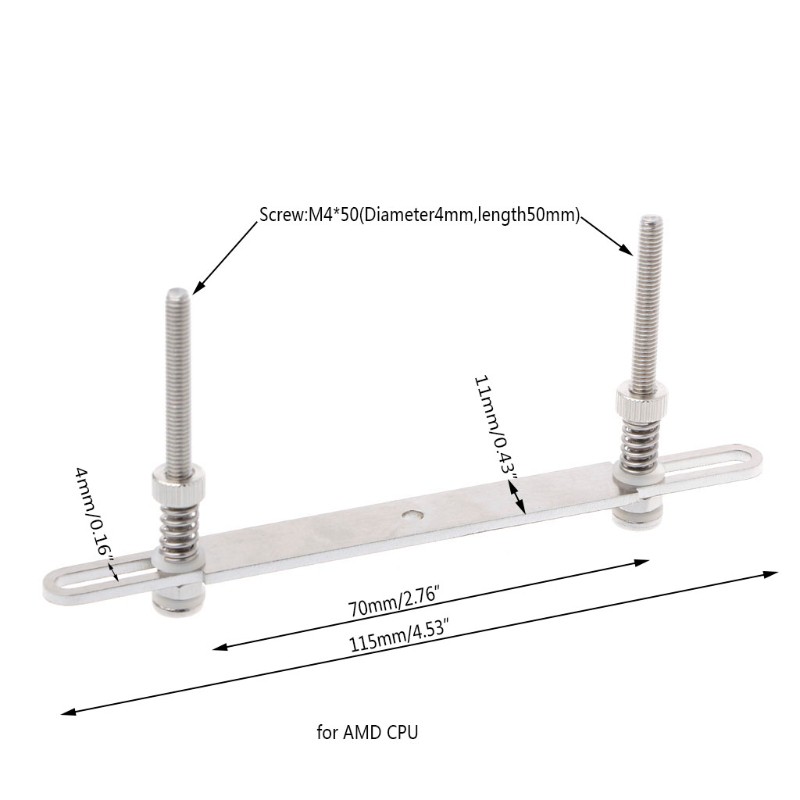 1 Set Stainless Steel Water Cooling Waterblock Buckles Screw M4*50 For AMD CPU | BigBuy360 - bigbuy360.vn