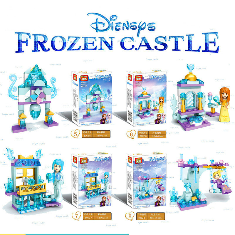 LEGO Mô Hình Lắp Ráp Lâu Đài Trong Phim Frozen 8 Trong 1 Cho Bé