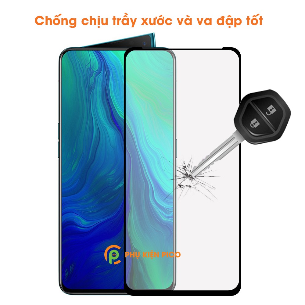 Kính cường lực Oppo Reno viền siêu mỏng độ cứng 9H full màn hình