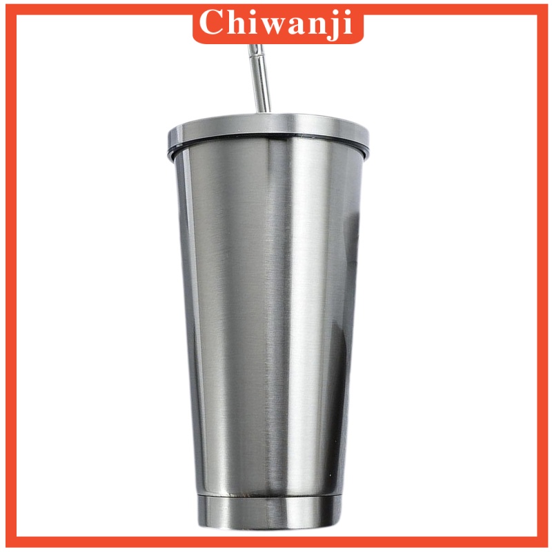 Cốc Giữ Nhiệt Inox 500ml Có Kèm Ống Hút