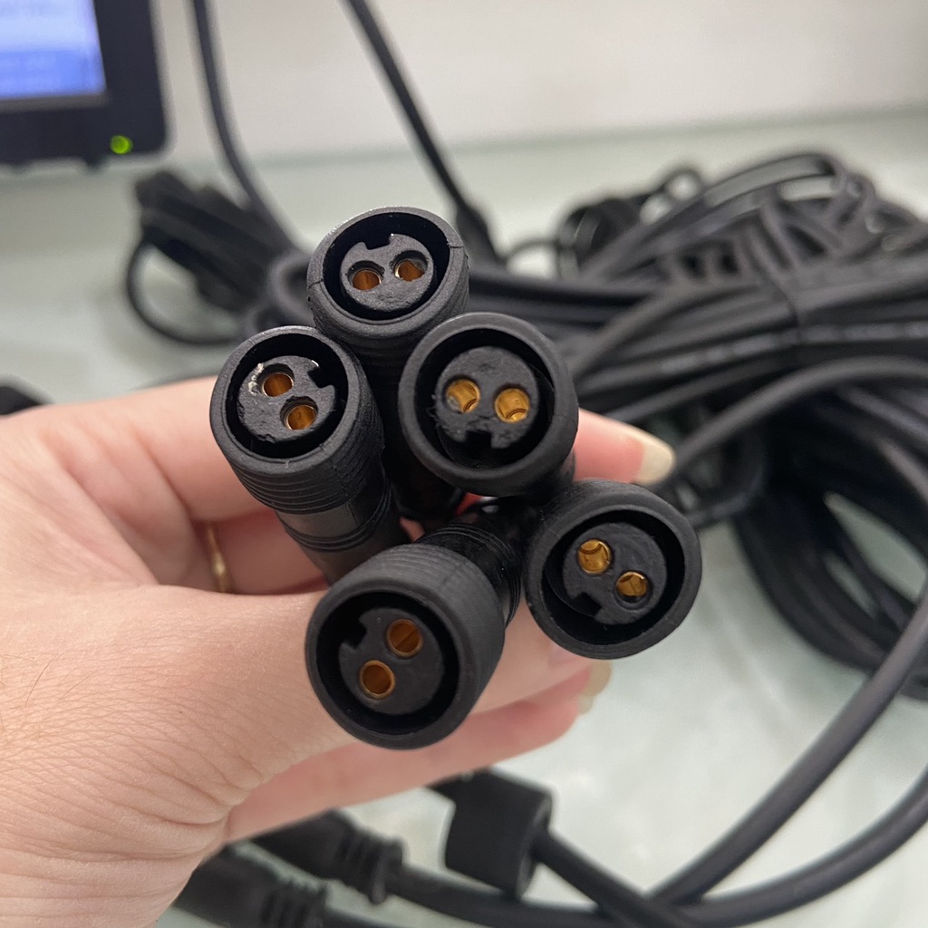 Dây nối dài đèn 0.5mm năng lượng mặt trời 5m, có sẵn 2 đầu jack cắm