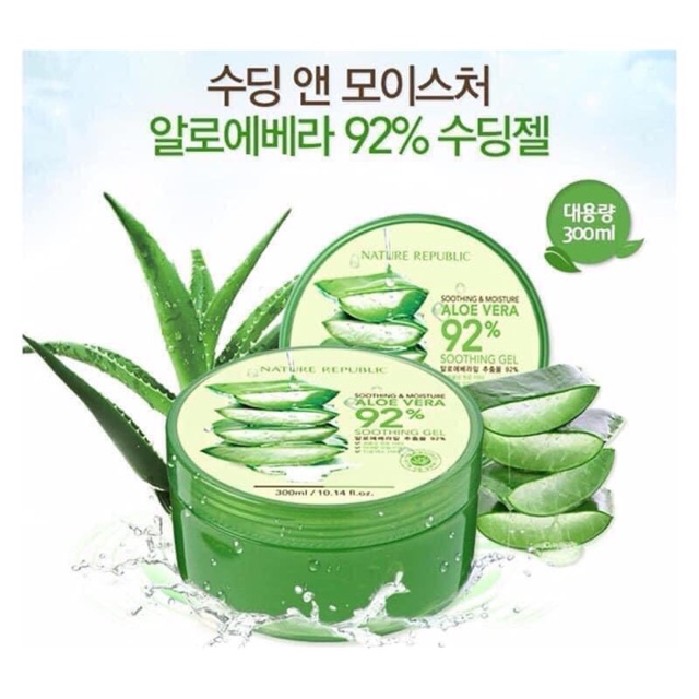 Gel Dưỡng lô hội Nha Đam Nature Republic Aloe Vera 92%