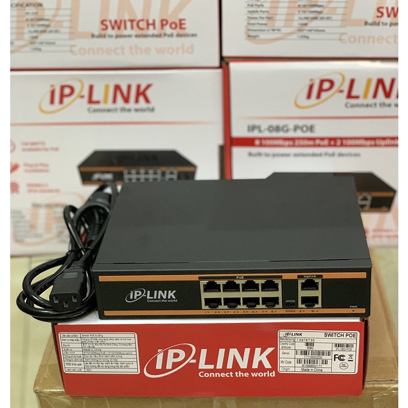 Bộ chia mạng Switch POE Smart 6 Cổng ( 4+2 Uplink) - 10 Cổng ( 8+2 Uplink) Chuyên dụng cho Cam IP - Chính Hãng Global