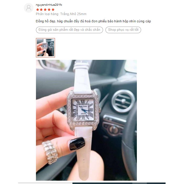 Đồng Hồ Nữ Chính Hãng Dây Da Royal Crown 6104 Chống Nước Chống Xước | BigBuy360 - bigbuy360.vn