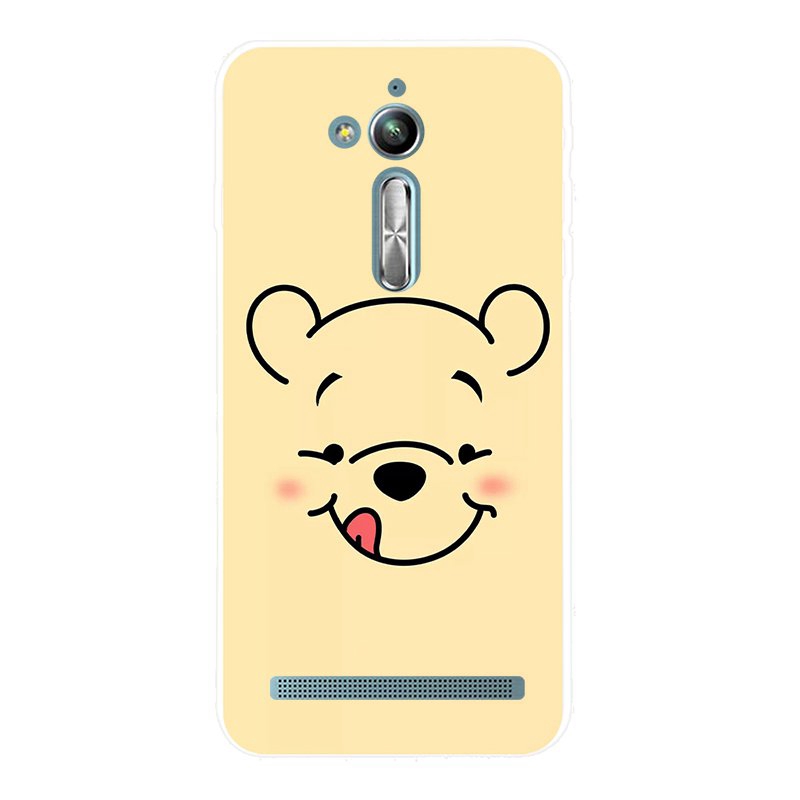 Ốp điện thoại silicon dẻo họa tiết hoạt hình chú gấu kiểu 3 đáng yêu cho ASUS ZENFONE GO LIVE 5 LITE 2018 L1 L2