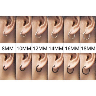(1 Chiếc) Khuyên tai Tròn trơn basic dày 2mm - Kassy