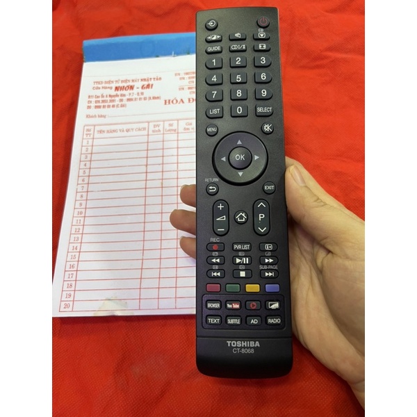 REMOTE ĐIỀU KHIỂN TIVI TOSHIBA SMART 8068 HÀNG TỐT XỊN!