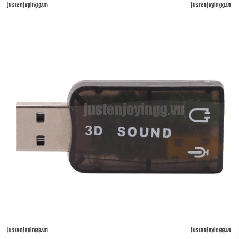 Card âm thanh USB 5.1 chuyển đổi sang cổng 3.5mm cho mic tai nghe âm thanh 3D