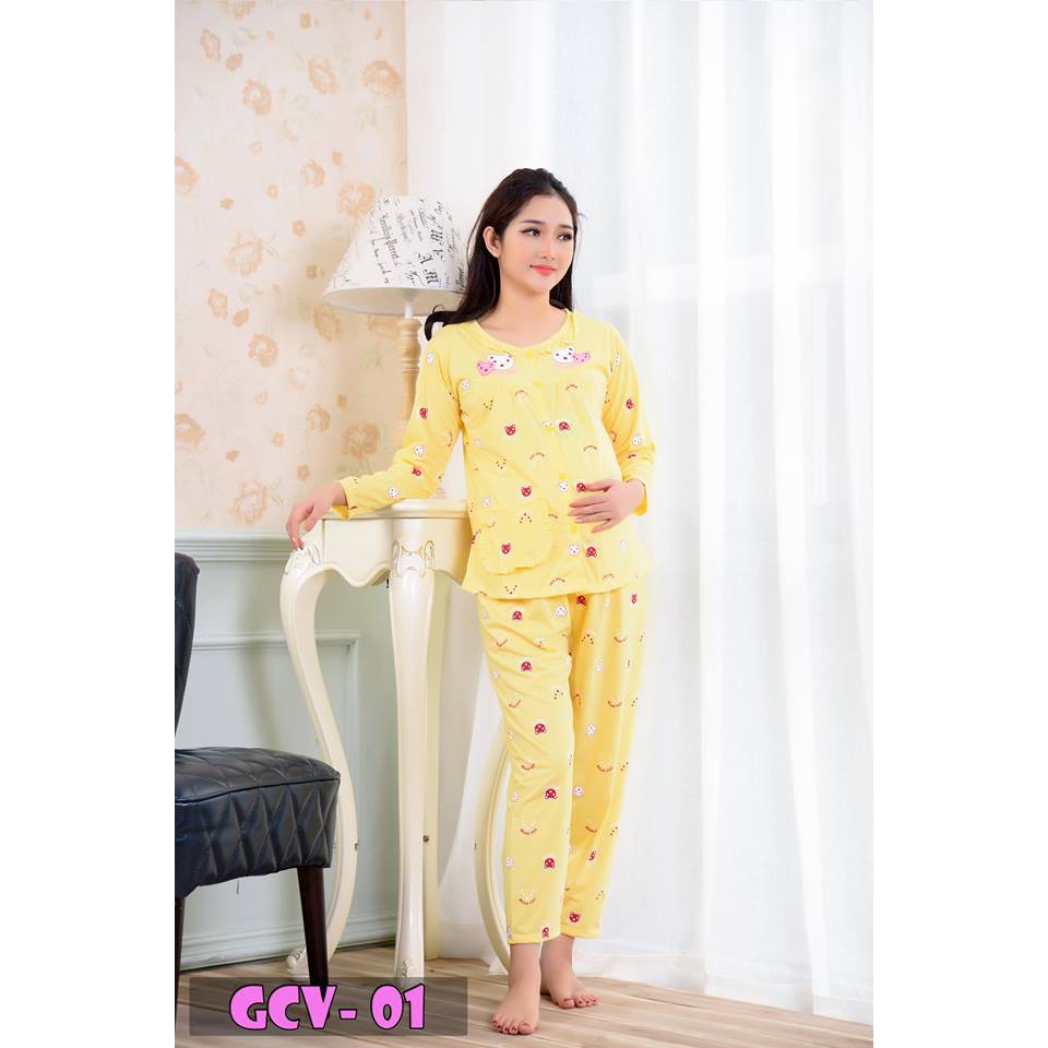 Bộ bầu và sau sinh GCH đủ size 50-90kg, chất cotton 100%