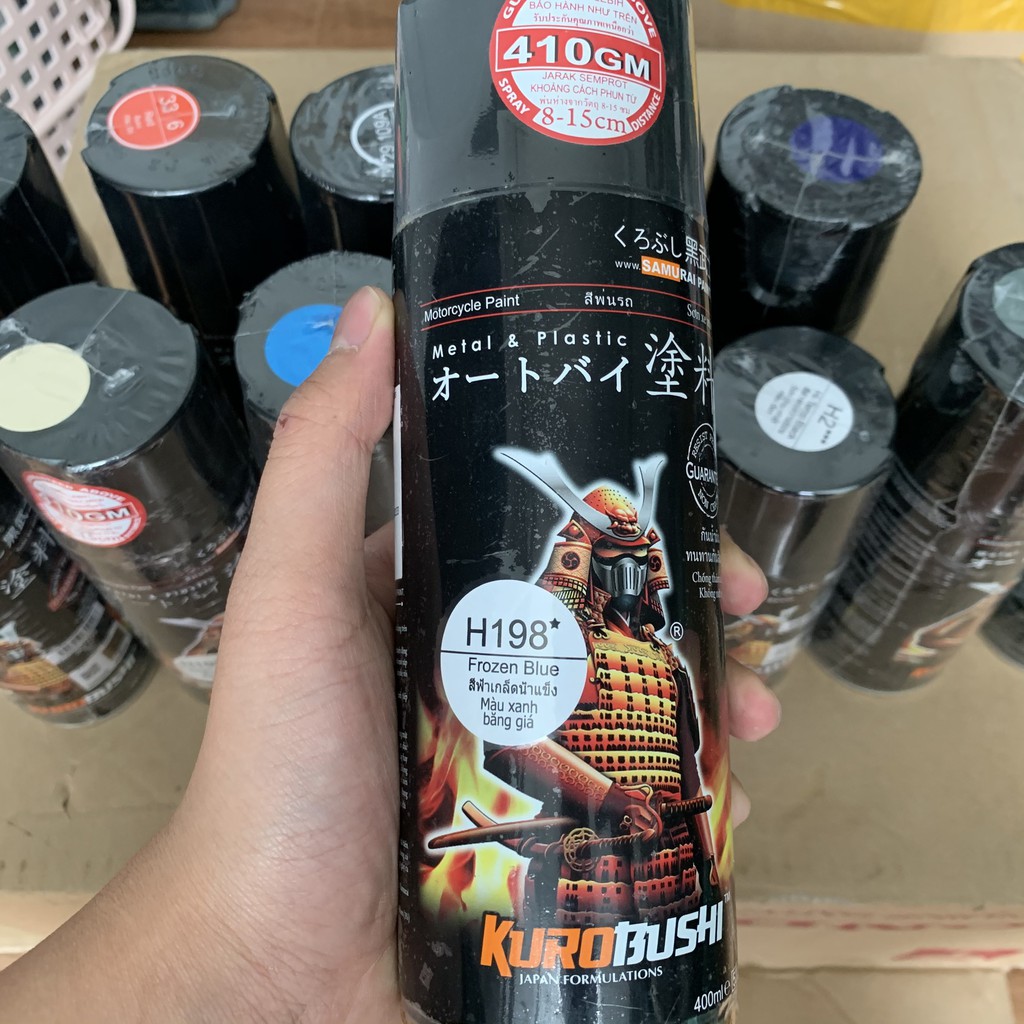 Combo Cao Cấp Sơn Samurai, Sơn xịt xe máy màu bạc lấp lánh 39/1701 (Lót:2K04, Nền 3/124, Màu 39/1701, Phủ 2K01)