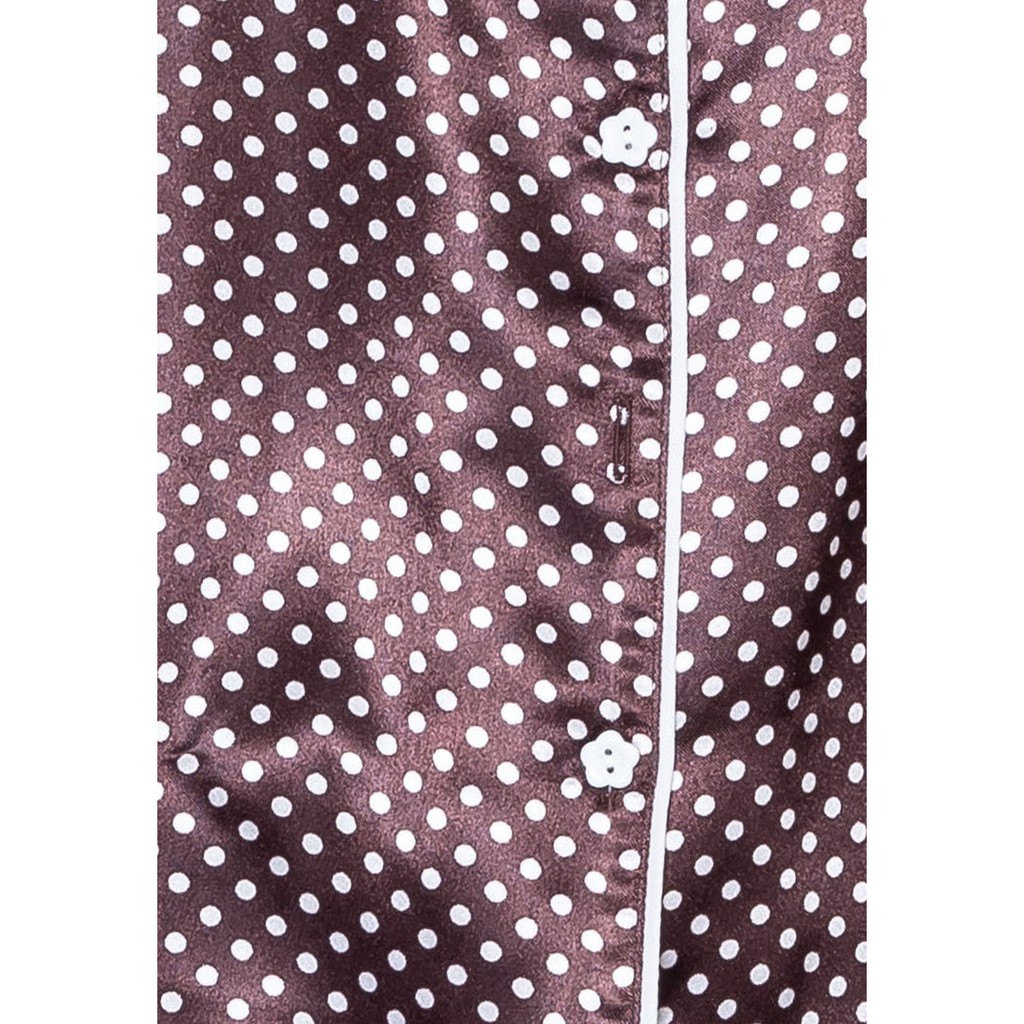 Bộ pijama lụa cộc tay Hoa Việt