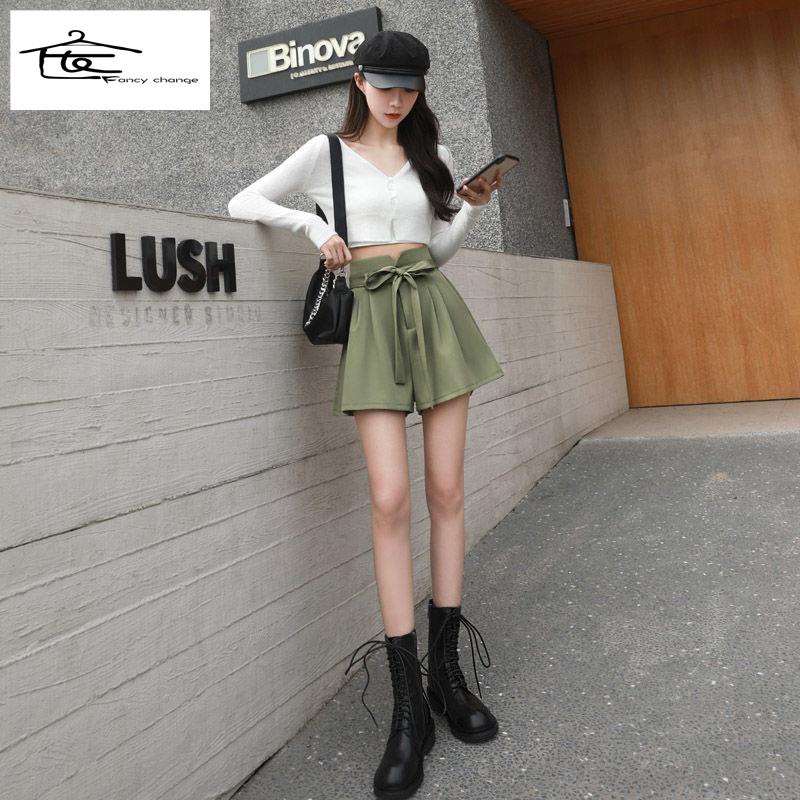 Quần Short Lưng Cao Dáng Chữ a Phong Cách Hàn Quốc Thời Trang Mùa Hè Mới Cho Nữ