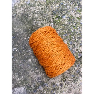 Dây thừng cotton macrame màu CAM CHÁY - Size 5mm
