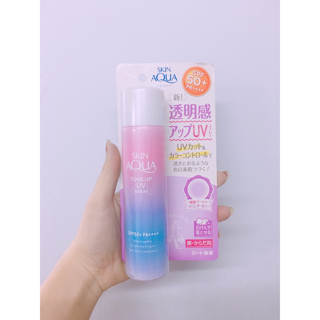 Xịt chống nắng Skin Aqua Tone Up UV Spray SPF50+