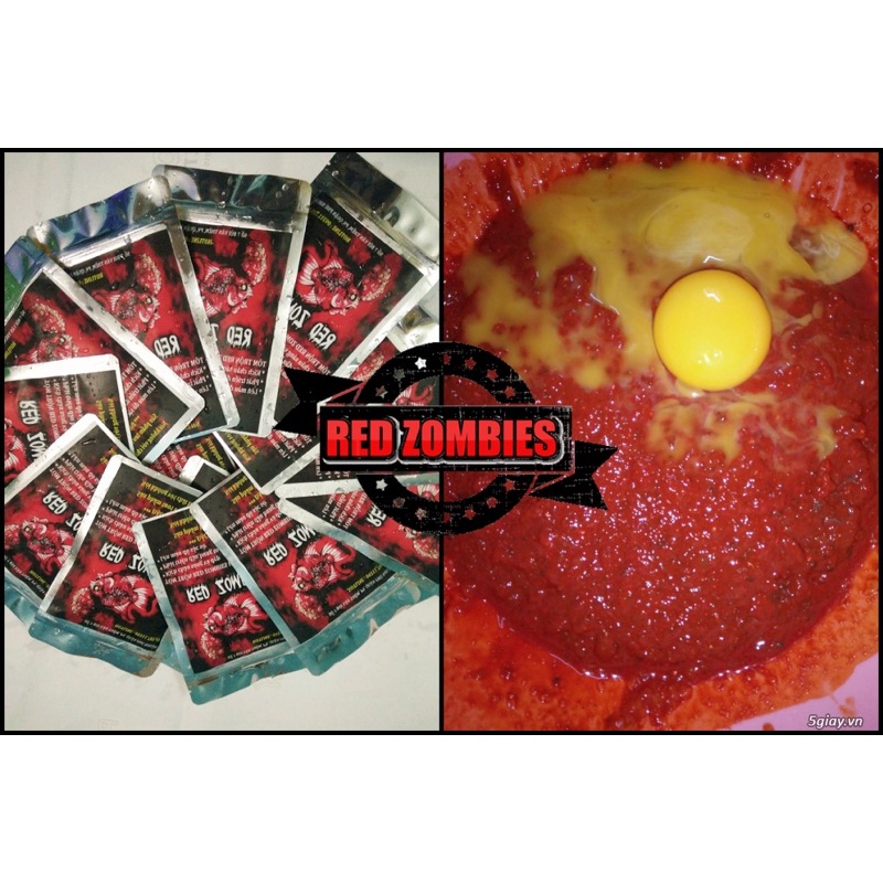 Tôm trộn Red Zombies - Hỗ trợ đầu màu châu cho cá la hán | Thức ăn lên màu cho cá cảnh