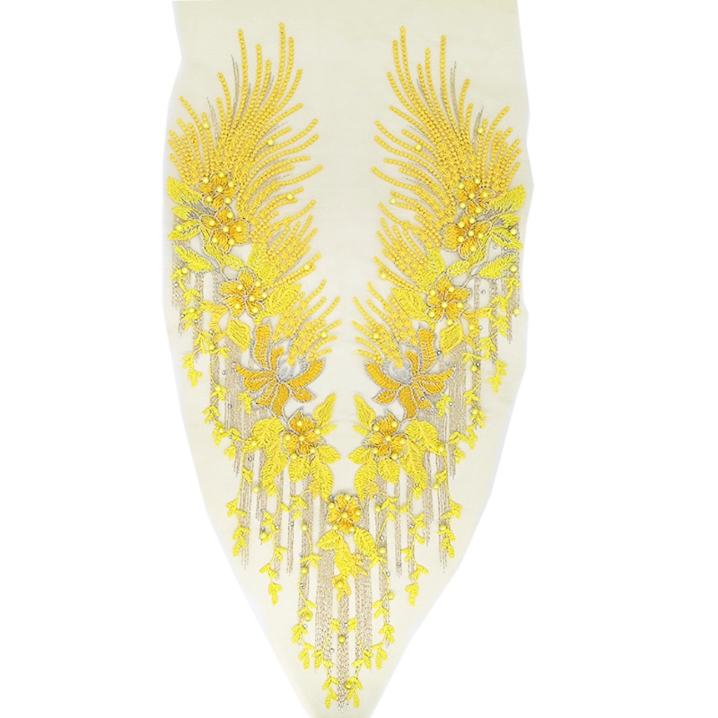 Miếng Vải Ren Thêu Họa Tiết Dùng Trang Trí Quần Áo DIY