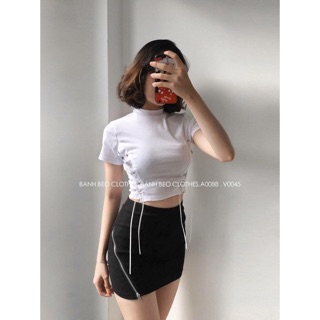 Áo CropTop Đan Dây 2 Bên