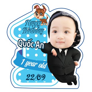 Chibi bé trai kèm số 1 30cm