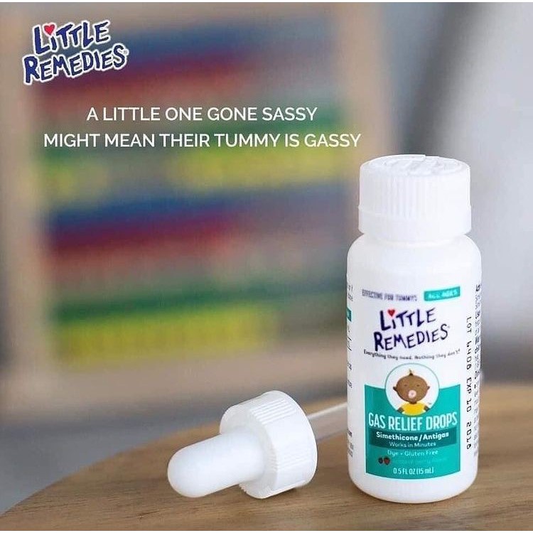 Siro ợ hơi, nôn trớ Little Remedies Gas Relief Drops cho bé sơ sinh