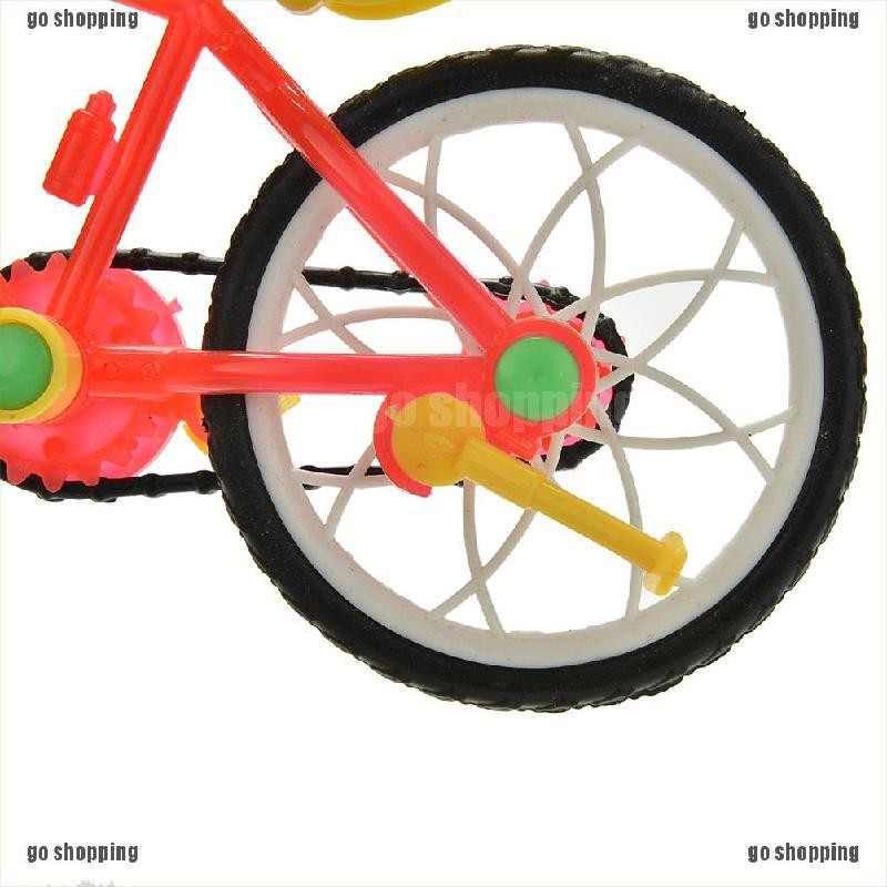 {go shopping}1 Pcs Creative Red Yellow Mountain Bike for Barbies Dolls