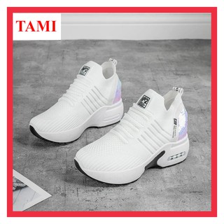 Giày nữ thể thao độn đế 7 cm tăng chiều cao thoáng khí chính hãng cao cấp TAMI-AD0030