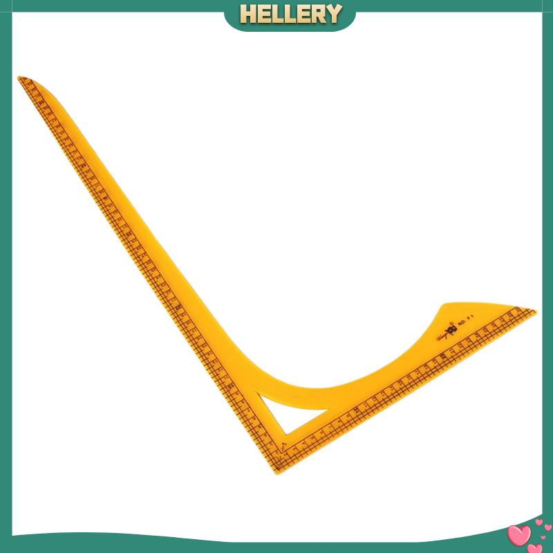 Thước Nhựa Hình Chữ L Màu Nâu Dùng Cắt May Vá Tiện Dụng