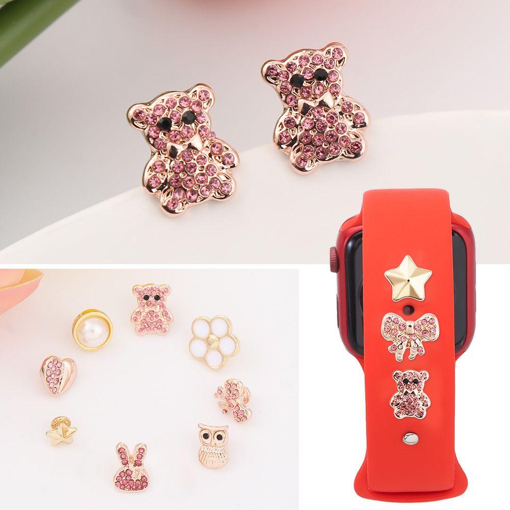 JONYE Phụ Kiện Trang Trí Vòng Đeo Tay Bằng Cao Su Silicone