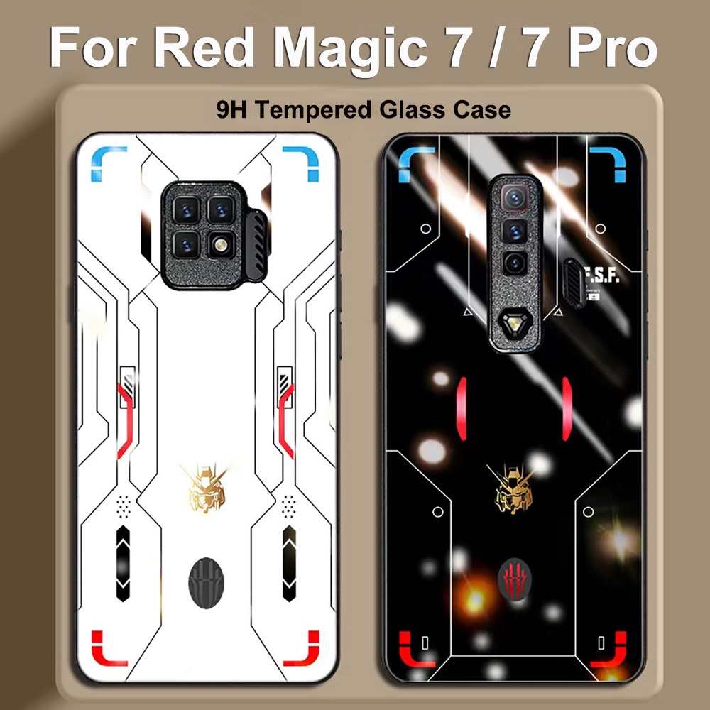 Ốp Điện Thoại Mặt Kính 9H Cho Nubia Red Magic 7 Pro NX709J Nubia Red Magic 7 NX679J Red Magic 6 6S Pro 5G 5S Play 5G