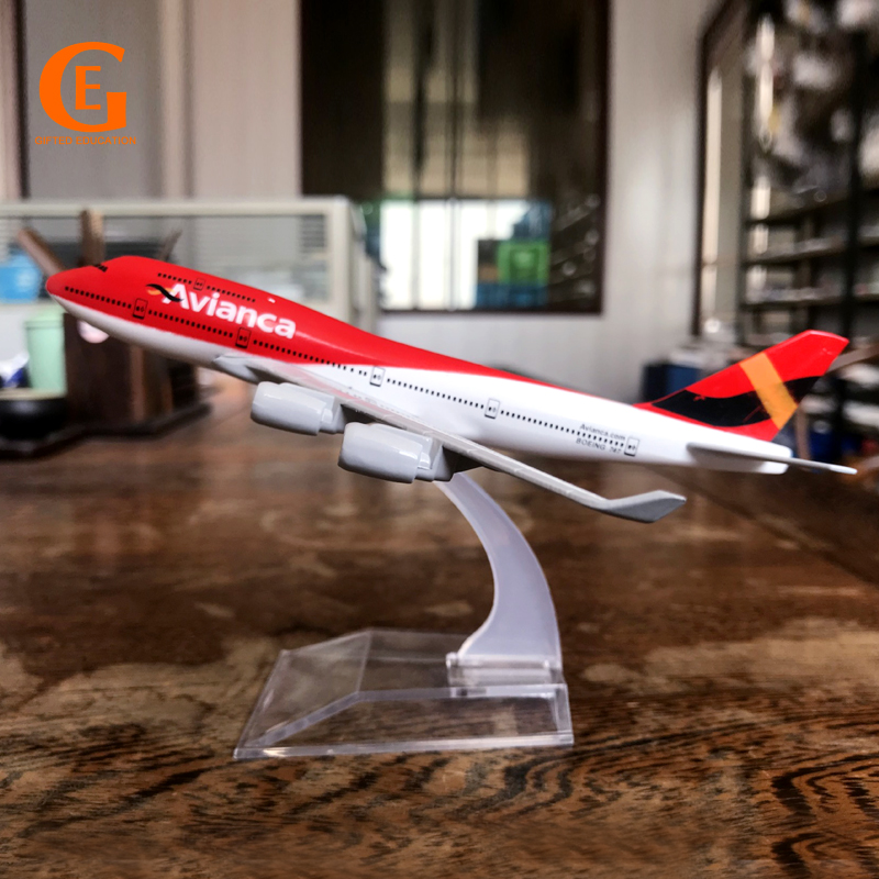 Columbia Red Air B747 Mô Hình Máy Bay Avianca Airlines Boeing 747 Diecast Máy Bay Kim Loại Mô Hình M
