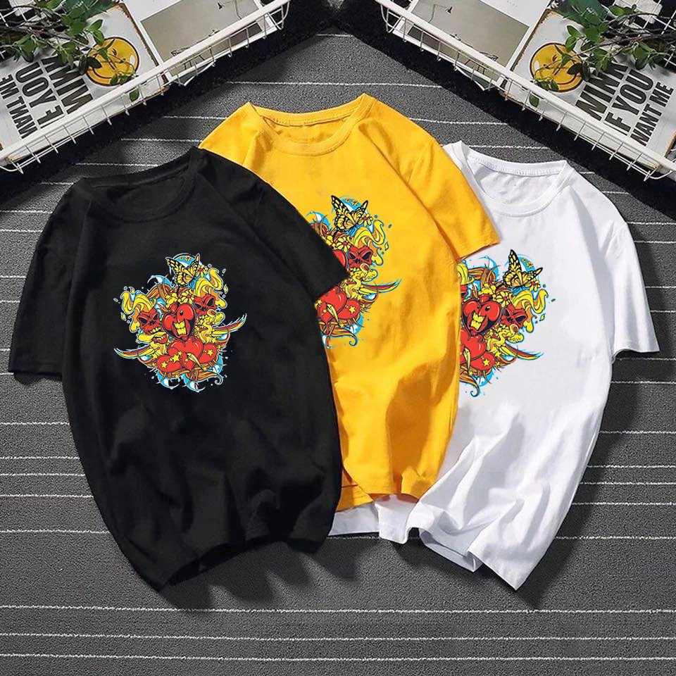 Áo thun nữ form rộng in họa tiết hoạt hình vải dày mịn TEEW423