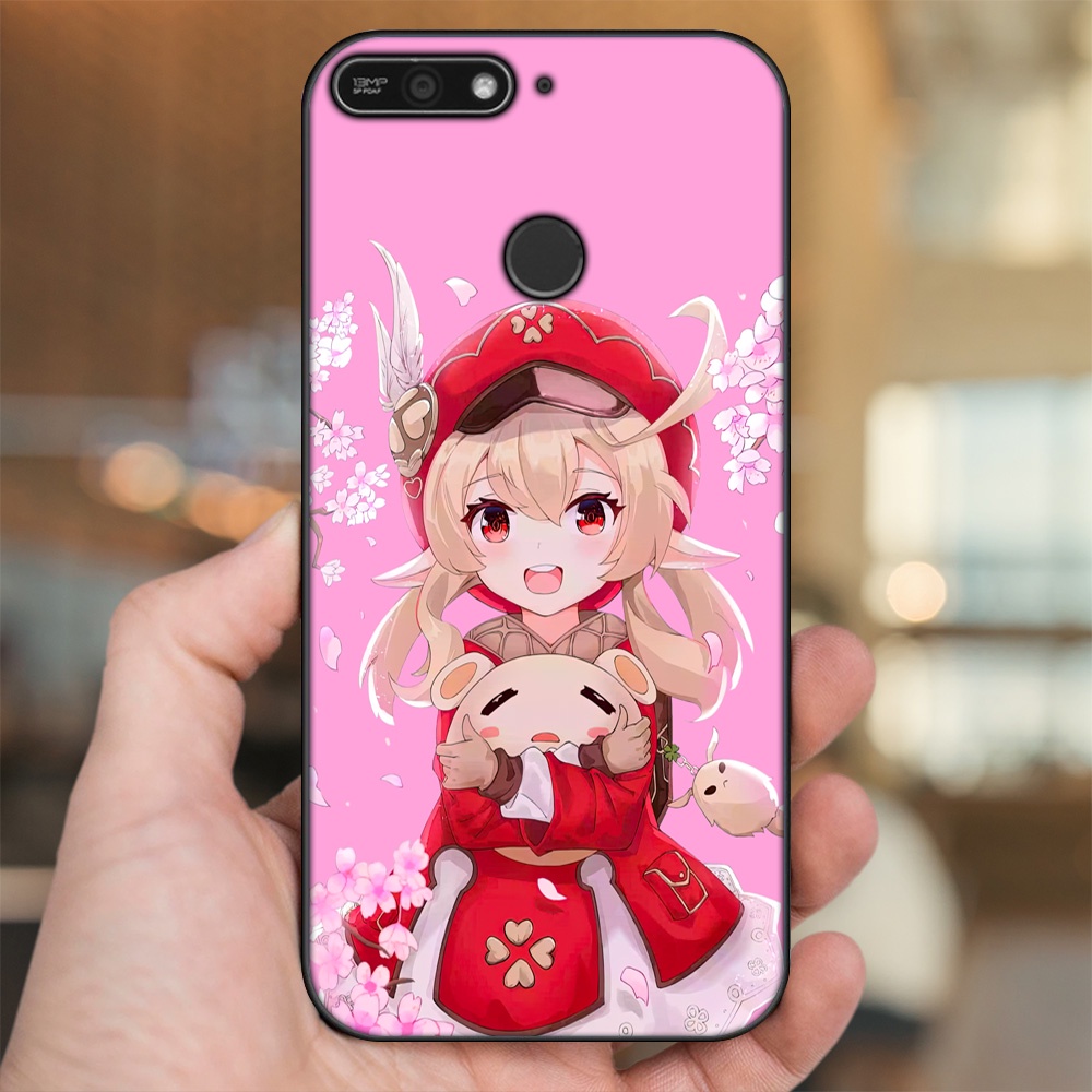 Ốp lưng Huawei Y6 Prime viền đen in hình Klee Genshin Impact
