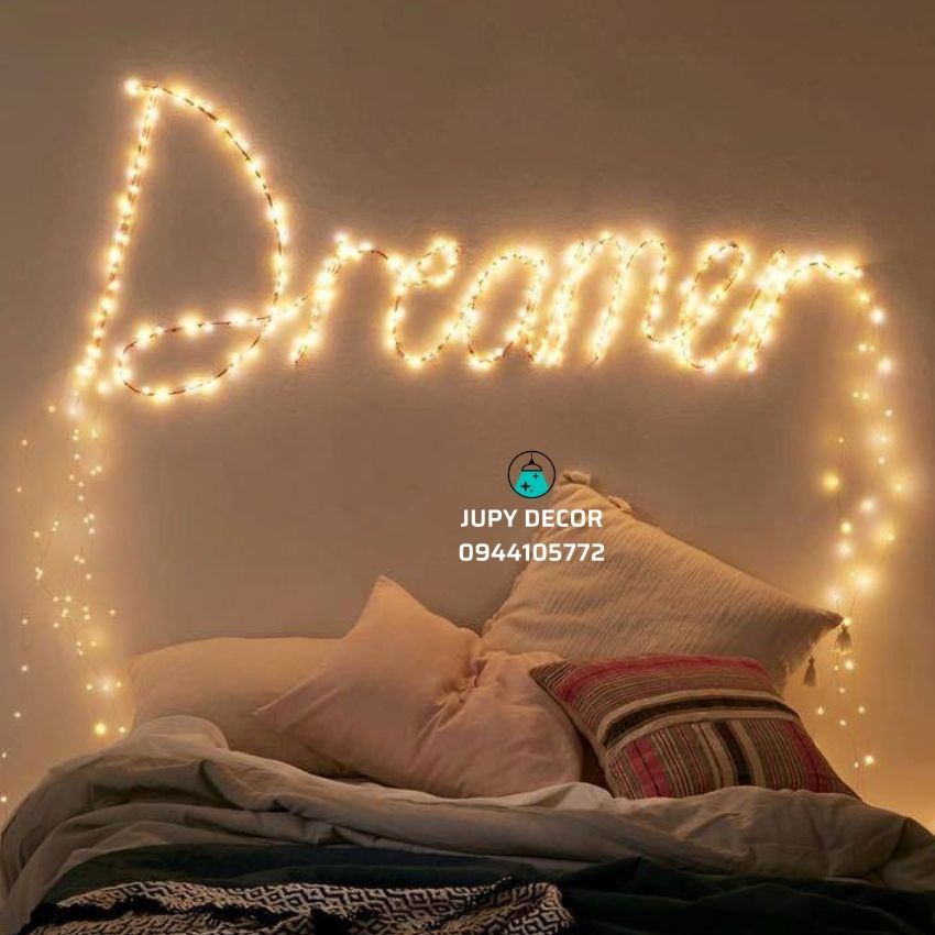 Dây đèn LED đom đóm bóng hạt gạo decor phòng ngủ siêu lung linh ấm áp