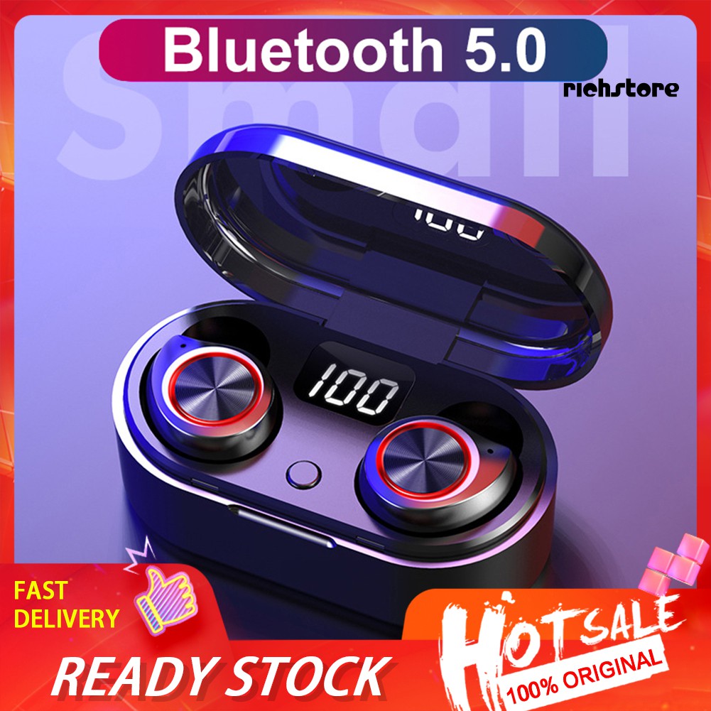 Tai Nghe Nhét Tai Bluetooth 5.0 Tws Không Dây Hiển Thị Màn Hình Kỹ Thuật Số Ej_tw80