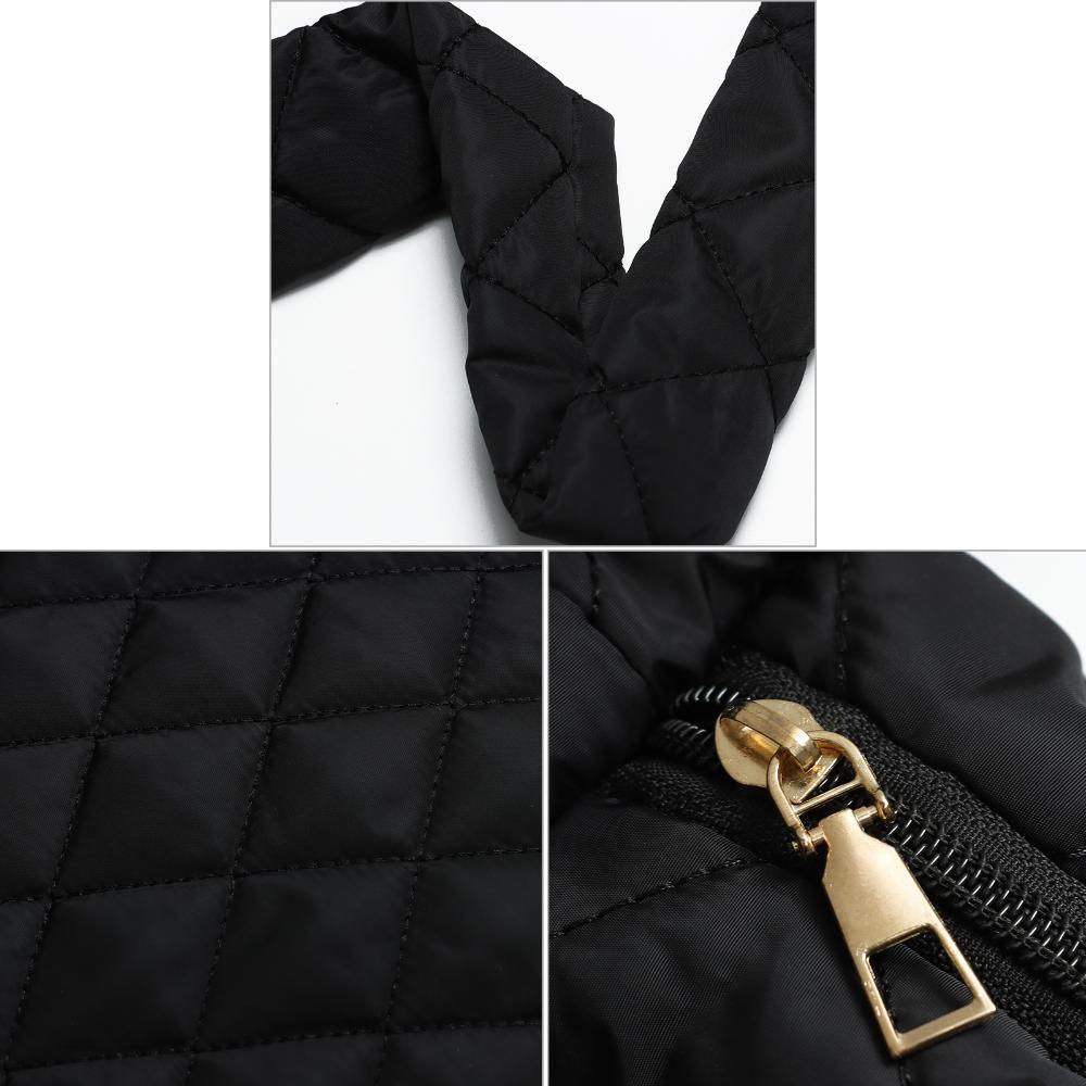 Túi xách đeo vai lớn in họa tiết kẻ sọc phong cách mùa đông đáng yêu cho nữ