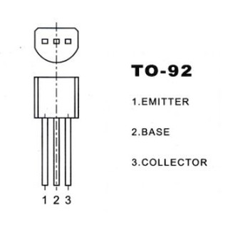 Transistor PNP S9012 To 92 500MA 40V (50Pcs)