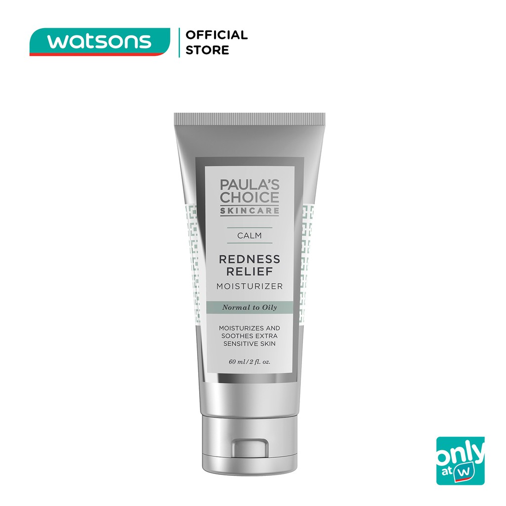 Kem Dưỡng Ẩm Paula's Choice Calm Redness Relief Chống Lão Hóa Phục Hồi Da 60ml, Da Thường/Da Dầu
