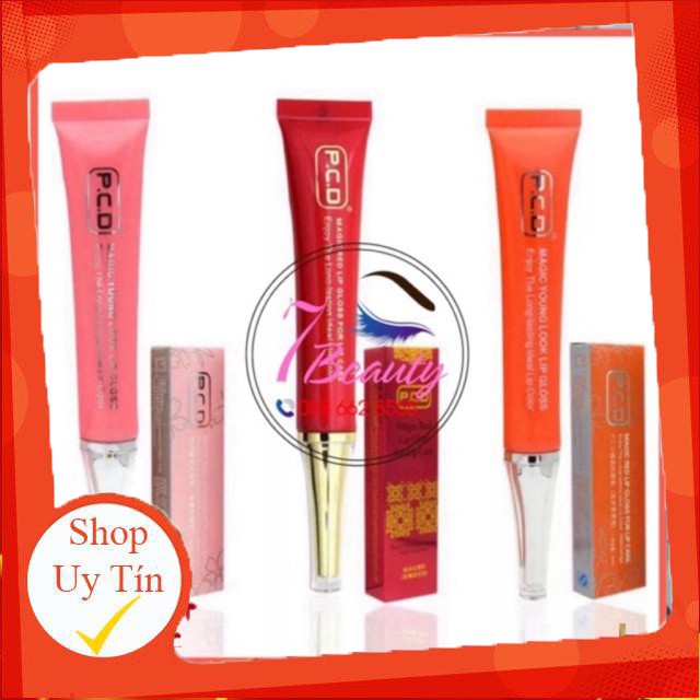 PCD DƯỠNG MÔI SAU XĂM 3 MÀU(ĐỎ-CAM-HỒNG)