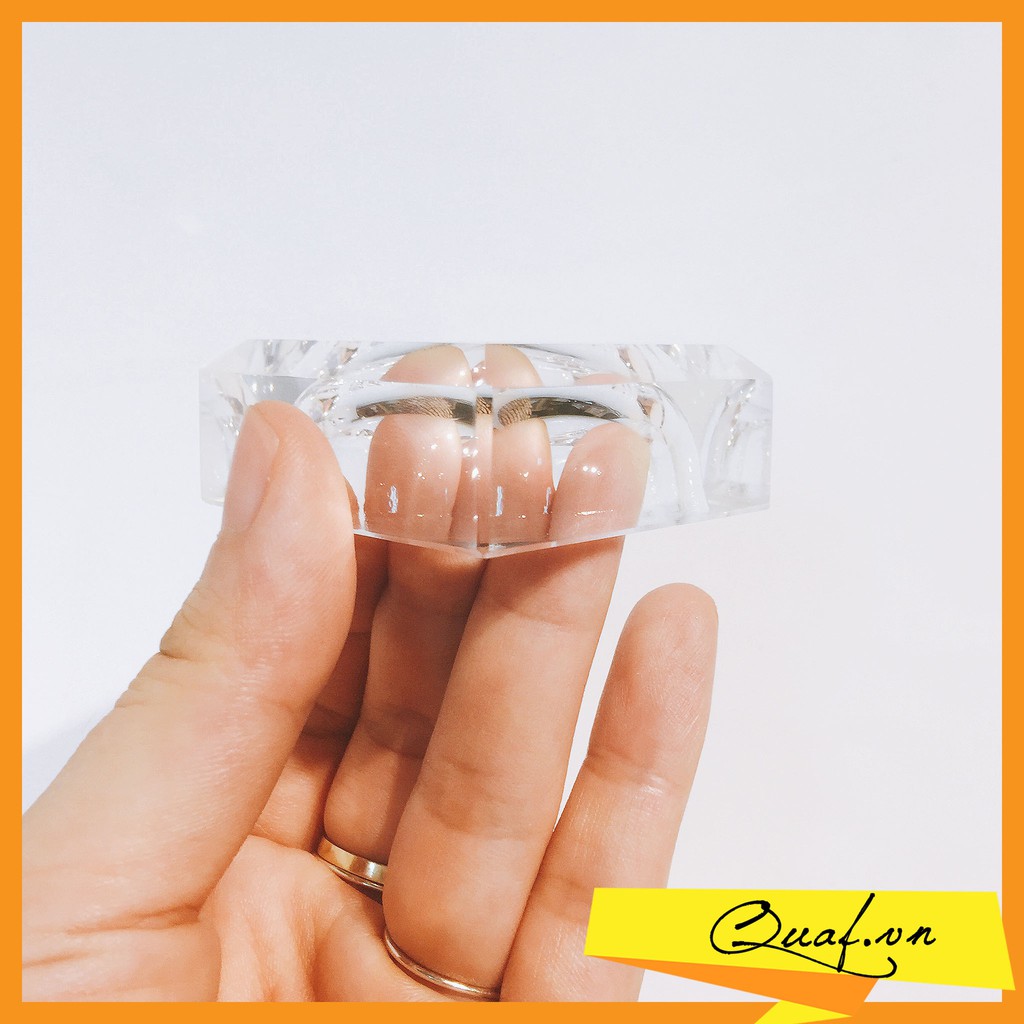Đế pha lê LIGHT trưng bày sản phẩm, đồ phong thủy, kích thước 5x2cm, 6x2cm