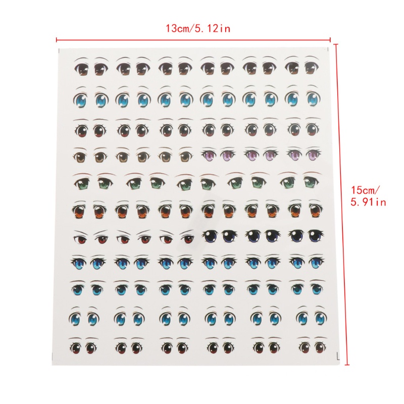 Miếng Dán Hình Khuôn Mặt Búp Bê Hoạt Hình Bằng Đất Sét