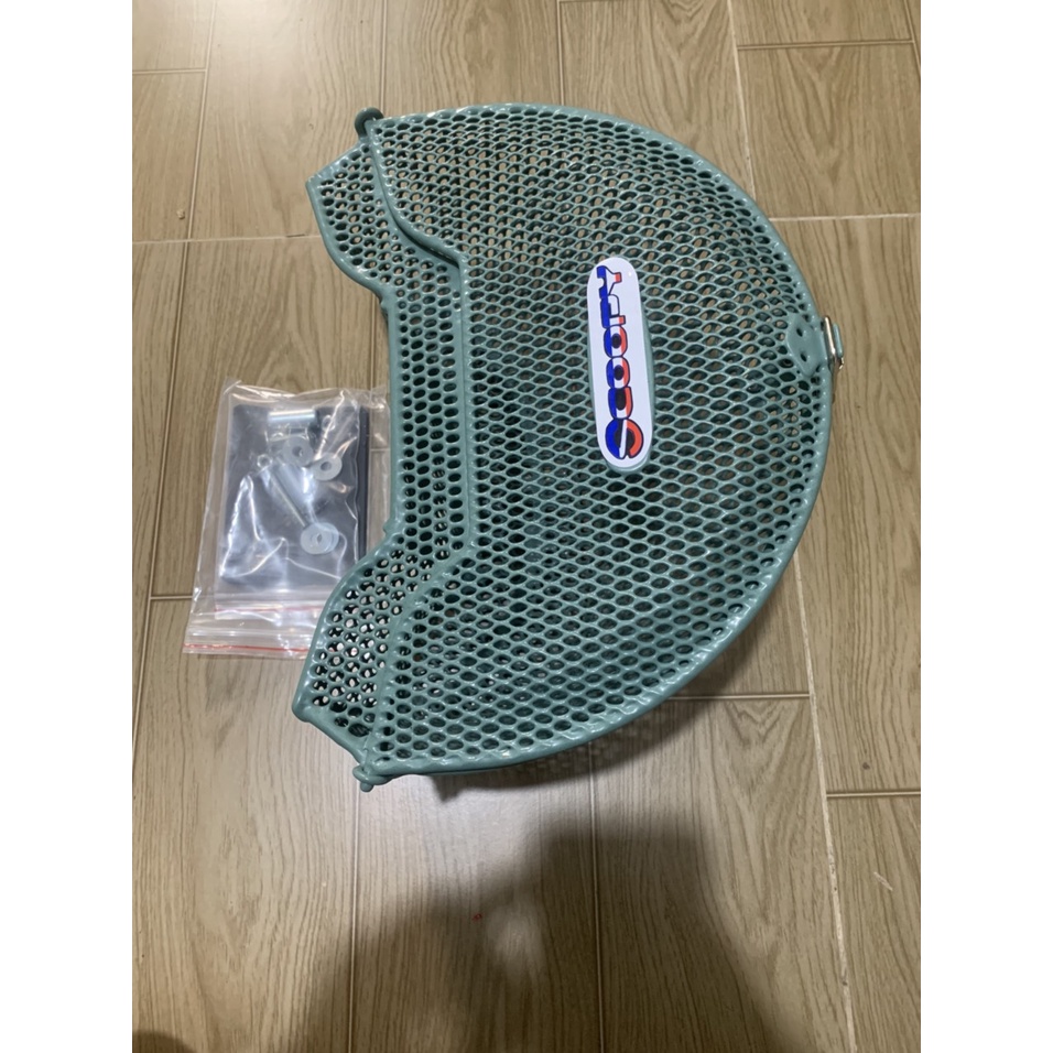 Rổ trước xe scoopy kiểu lưới màu xanh