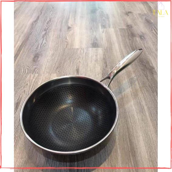 Chảo Chống Dính Đa Năng Sâu Lòng, Vân Tổ Ong Cao Cấp, Siêu Chống Dính Sâu Lòng Có Lưới Tổ Ong (nấu cả bếp từ)