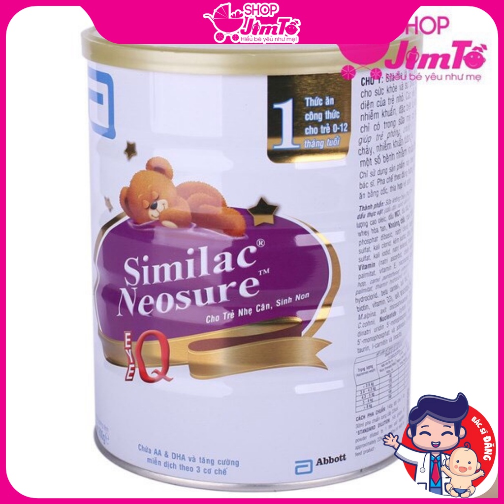 Sữa Similac Neosure Cho Trẻ Sơ Sinh Nhẹ Cân Sinh Non Hộp 370/850g