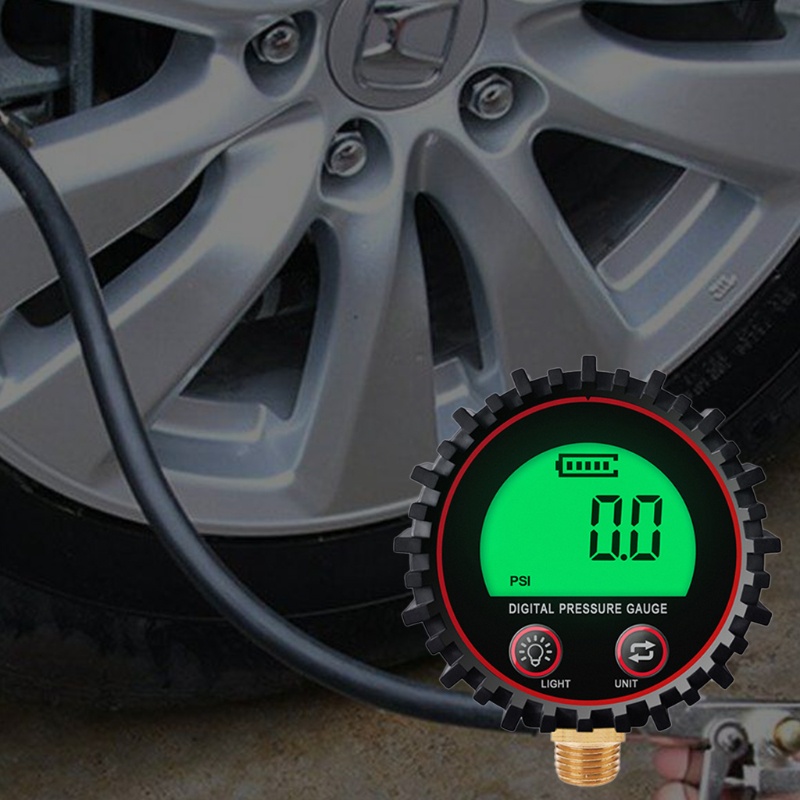Đồng Hồ Đo Áp Suất Kỹ Thuật Số Mojito 0-255Psi 1/4'' NPT Độ Chính Xác Cao 1% 0.1psi