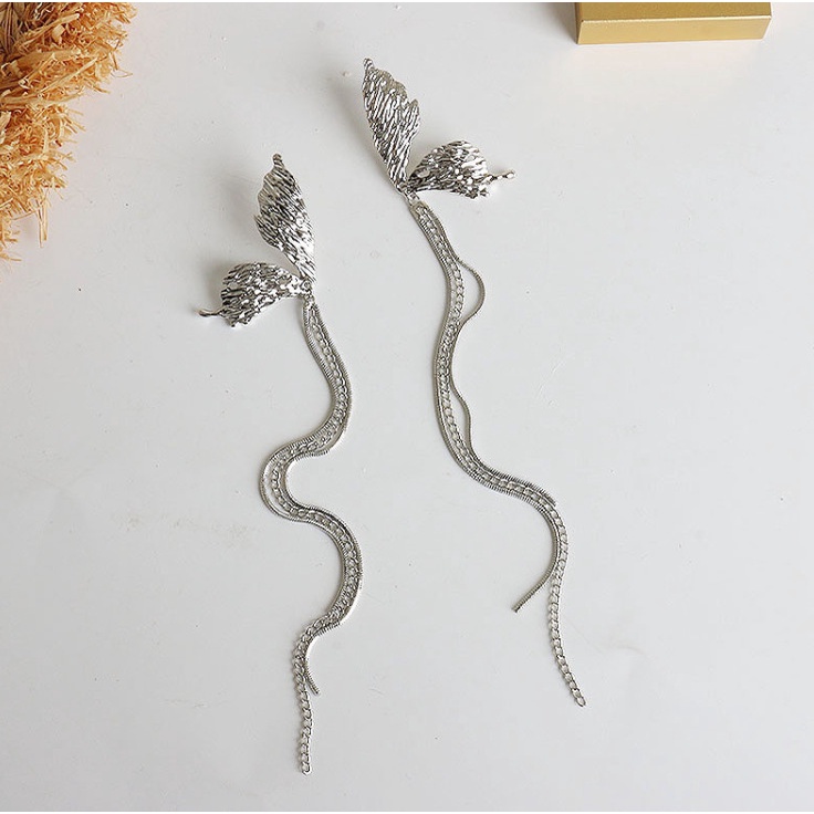 Hoa Tai Dáng Dài Hình Bướm Thời Trang Cho Nữ