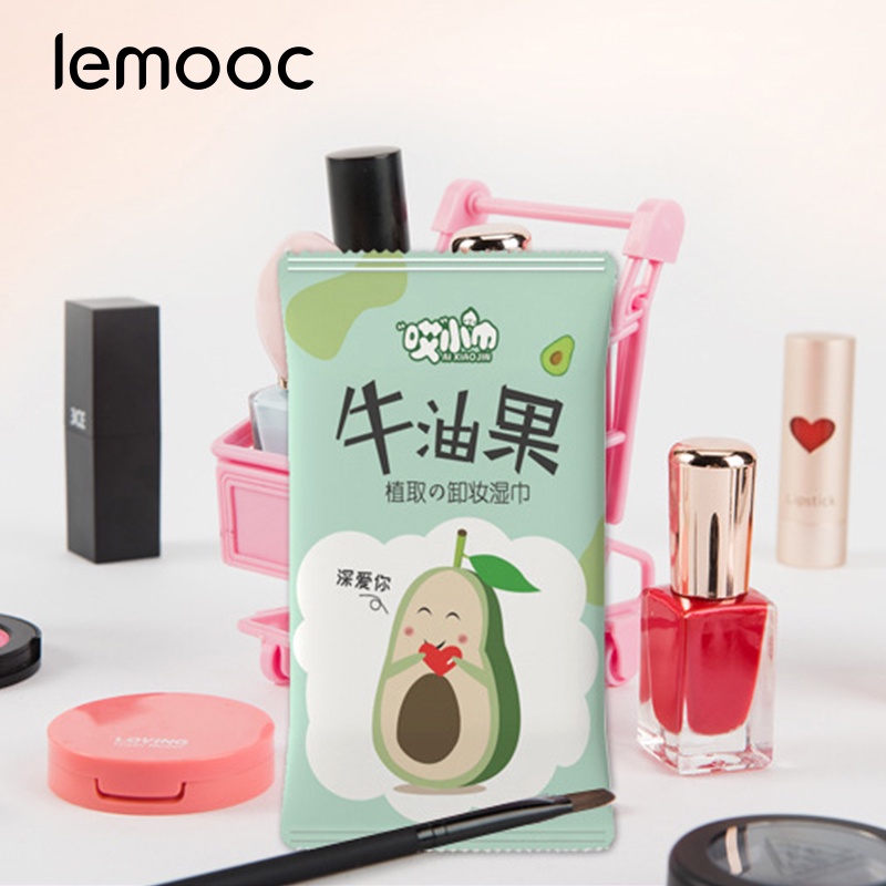 [Hàng mới về] Khăn lau tẩy trang mắt và môi dùng một lần giúp làm sạch da mặt chứa tinh chất thực vật không cần rửa