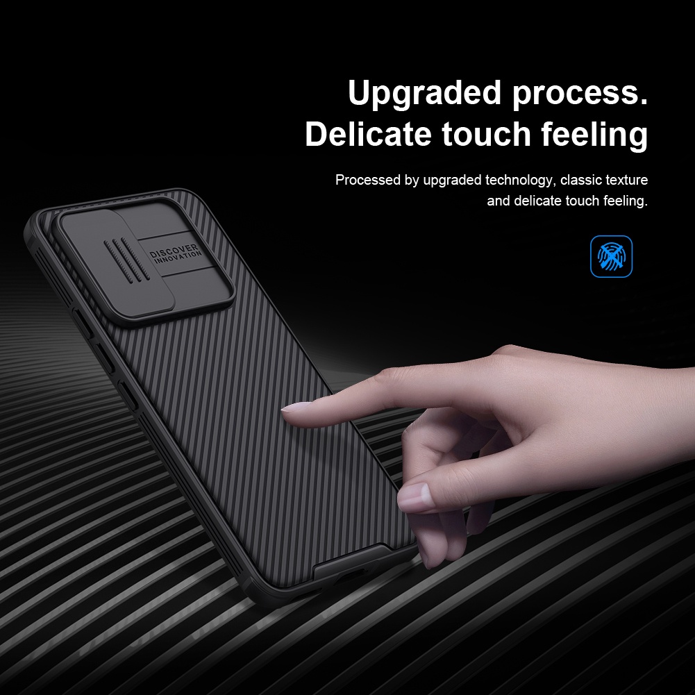 Ốp điện thoại Nillkin bằng TPU + PC chống sốc có nắp trượt bảo vệ camera cho Xiaomi Mi 12 Lite