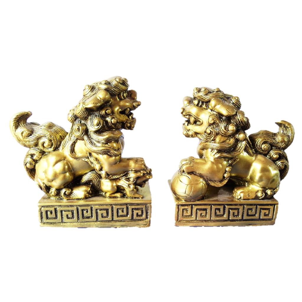 Tượng cặp kì lân 13x12cm